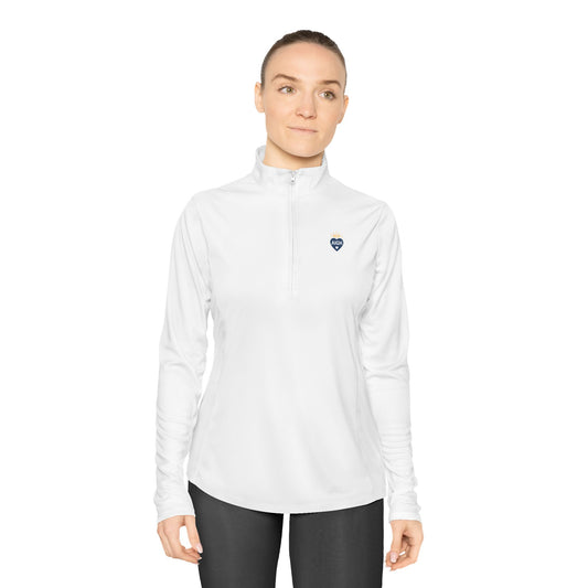 Ladies Quarter-Zip Pullover with AIGH Heart Logo