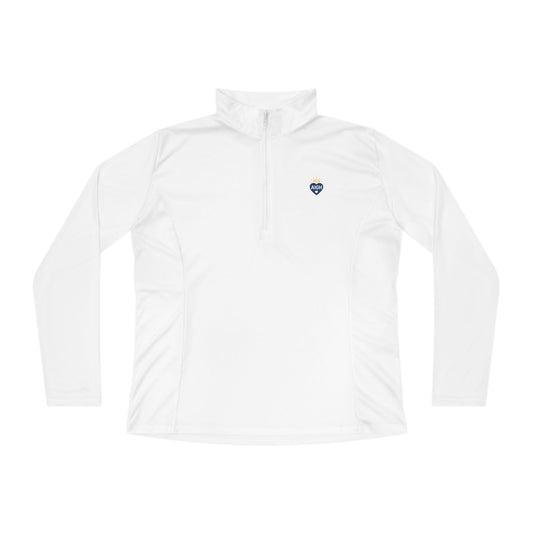 Ladies Quarter-Zip Pullover with AIGH Heart Logo