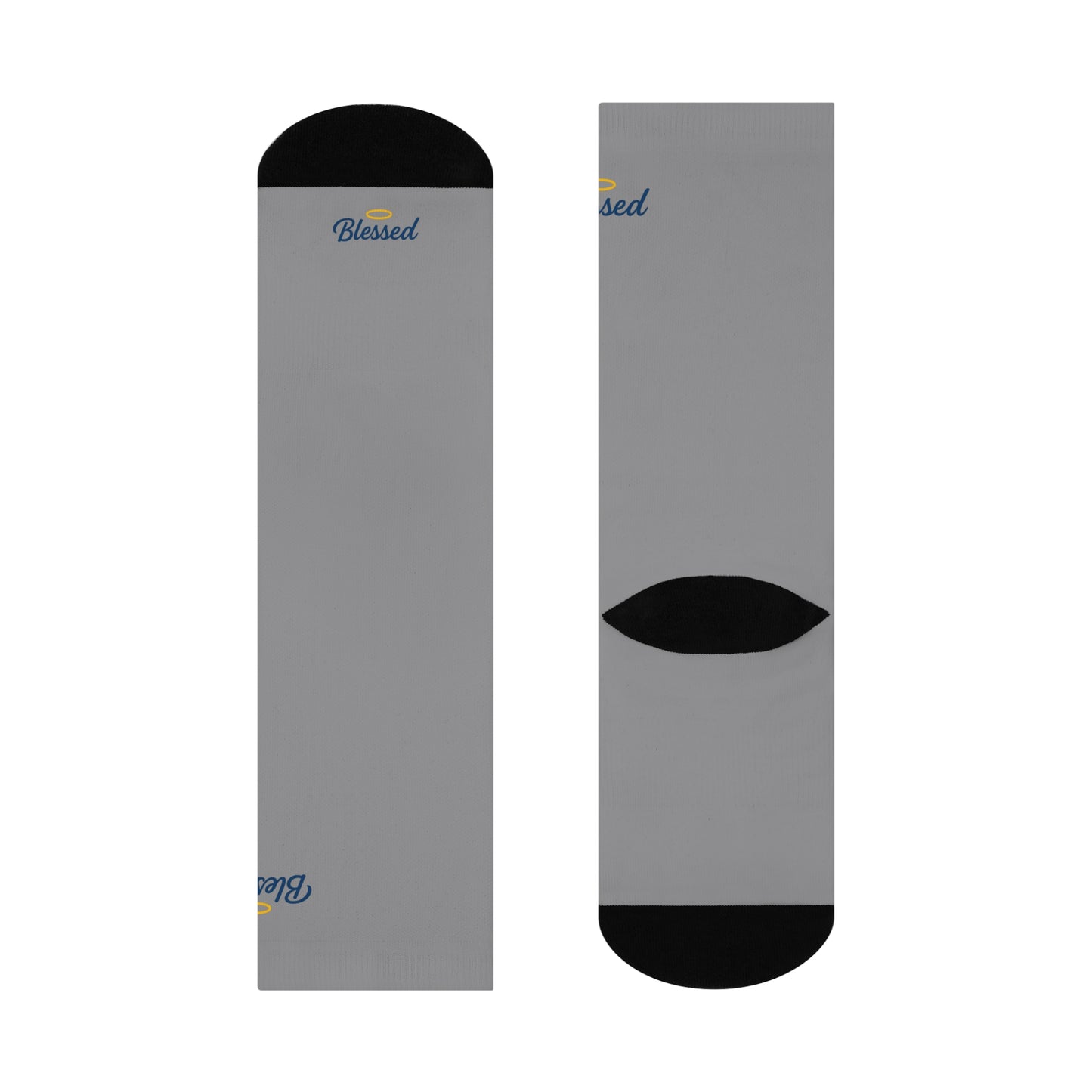 "Blessed" Cushioned Crew Socks for Gratitude and Comfort